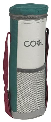 URBNLIVING 1.5L Insulated Cooler Bottle Bag Zip Carrier Includes Adjustable Shoulder Strap Ideal for Drinks Picnics Hiking and Outdoor Activites