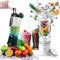 STORMIX Blender - Portable Wireless Blender - 6 Stainless Steel Blades - 150W Powerful & Fast - Smoothies, Shakers, Crushed Ice - 600ml - USB-C Rechargeable - Self Cleaning - Stylish Design