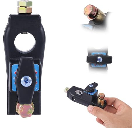 Gosknor Interruptor Apagado de Batería, Interruptor Desconexión Rápida Alta Resistencia Aislador Maestro Corte Batería Alta Corriente Botón Apagado para Vehículos de 12 V y 24 V Autocaravanas