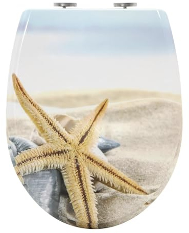 Tapa wc Universal Tapa de inodoro ovalada de Duroplast, asiento de inodoro de cierre suave antibacteriano con función de liberación rápida for piezas de baño(Color06)