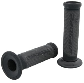 Progrip Griffgummi Lenkergriffe Handgriffe 732 Schwarz für Motorrad Roller Cross Quad 22mm 25mm