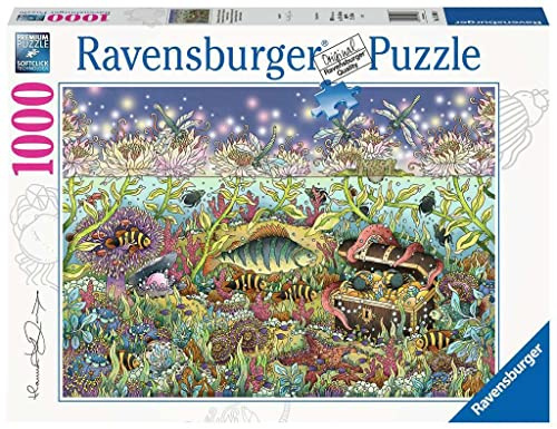 Ravensburger Puzzle, Puzzle 1000 Pezzi, Illustrazione In Fondo al Mare, Puzzle per Adulti, Puzzle Ravensburger - Stampa di Alta Qualità, Jigsaw Puzzle