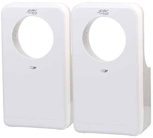 Sichler Haushaltsgeräte Hand-Trocknergeräte: 2er-Set vollautomatischer Profi-Händetrockner mit LED-Beleuchtung (Automatischer Händetrockner, Elektrischer Händetrockner)