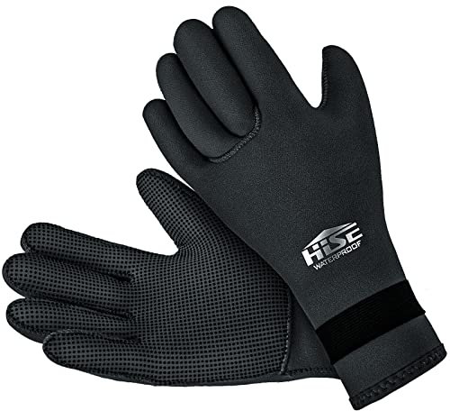 Neoprenanzug Handschuhe, 3 mm, Thermo-Schwimmhandschuhe, Kaltwasser, elastisch, rutschfest, für Damen und Herren, Tauchen, Schnorcheln, Surfen, Segeln