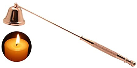 Kerzenlöscher aus Edelstahl Edelstahl-Kerzenlöscher Docht Löscher Candle Extinguisher Kerzenlöscher mit Griff Kerzenlöscher Kerzenpuffer Docht Kerzenlöscher zum Löschen von Docht Flamme (Roségold)
