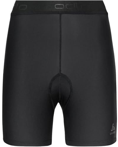 Odlo Fahrradhose Damen Kurz Active Sport I Gepolsterte Radlerhose I Innenhose mit Sitzpolster