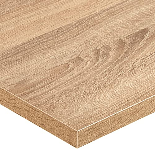 Tablakala Tablero Madera para mesa, 120x60cm y Espesor 3cm, Acabado Roble, Compatible con Escritorio Elevable, Tablones de madera, Tablero Madera Mesa
