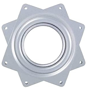 Roulement à Billes Plateau Pivotant,Plaque Pivotante,Base Pivotante,Plaque Tournant 360,Métal Carré Pivotant,Barre pour Tabouret de Bateau Pivotant,Plaque d'Assise pour Tabouret Pivotant,4 inches