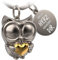 FABACH Eule Schlüsselanhänger Owly mit Herz und Gravur - Süßer Schlüsselanhänger Eule - Freundschaft und Liebe Glücksbringer aus Metall für Frauen - Mein Herz gehört dir