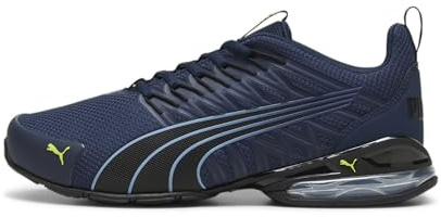 PUMA Men's Voltaic Evo Cross Trainer Sneaker, Club Navy-puma Black-electric Lime, 9 UK