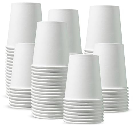 CHEF ROYALE Paquete de 25 vasos de papel de 16 onzas para bebidas frías y calientes, tazas de café desechables, ecológicas, compostables, perfectas para usar en tu hogar, oficina, cafetería, trabajo