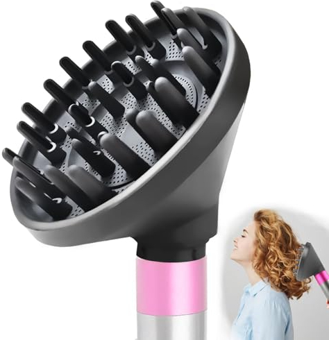 DianSung Diffusor Aufsätze für Dyson Airwrap Styler HS05 HS01, umwandelbar für Airwrap Styler in Haartrockner, Diffusordüse Föhn Aufsatz