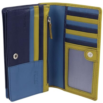 Golunski Damen-Geldbörse/Geldbörse aus Leder mit RFID-Schutz – Arizona Multi