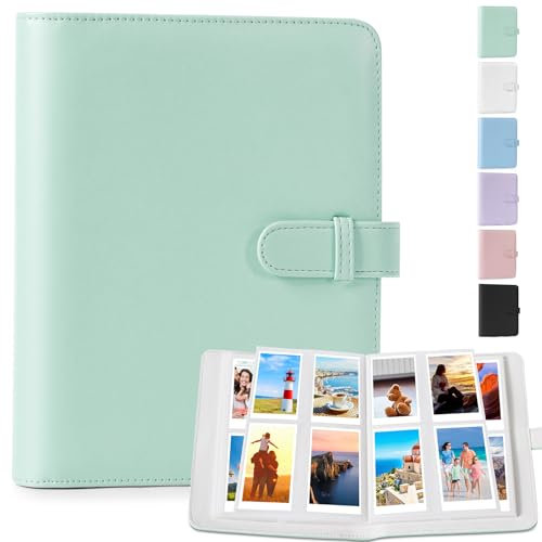 DUNSOO Fotoalbum 256 Taschen für Instax Mini Fotoalbum, Polaroid Fotoalbum mit Fujifilm Instax Mini, Polaroid Zink Fotopapier, Kodak Zink Fotopapier, geeignet für Fujifilm 95x63