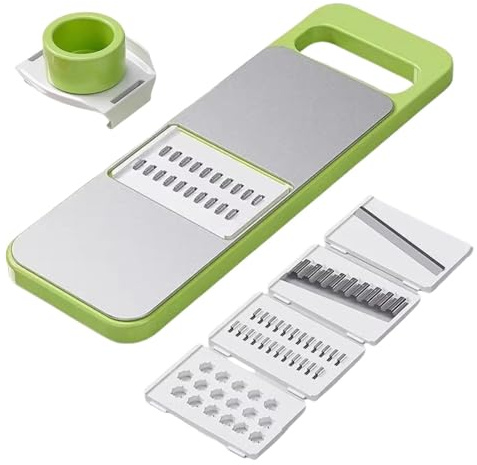 Cortadora de verduras Multifuncional - Rebanadoras versátiles para frutas y verduras, cortador de verduras 5 en 1, rebanadora de verduras, frutas, queso, rallador