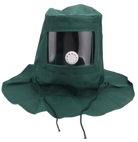 HORIALENCE Sandblaster Mask Sand Hood Protective Dust Helmet Abrasive Sandblasting Hood Windproof Safety Gear for Industrial Use