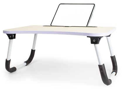 BESCH Mesa Plegable Multifuncional para Cama y Sofá 50x30x22cm – Mesa Auxiliar Portátil con Patas Abatibles, Antideslizante – Ideal para Portátil, Lectura, Desayuno y Trabajo en Casa
