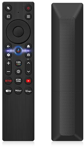 RC923A FMB1 Voice Remote Control Replacement for TCL Google TV QM5K QM6K QM6KPRO QM7K Q77K X11K Series QLED Mini-LED 4K UHD Smart TV (Part Number G0401-000267)