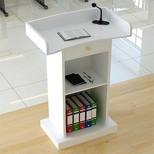 JIANSMZ Premium Lectern Podium Desk for Company Campus Restaurant Events and Weddings Ideal for Reception Host Stand Customer Desk