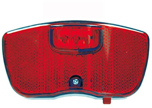 Fanalino fanale posteriore bici al portapacchi a batteria luce led rossa city-trekking