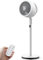 berssen DC Pedestal Fan, 3D Standing Fan with Remote Control, 12 speed Turbo Max 7.1m/s, Powerful for Air Circulation,100cm/68cm Height Adjustable, 25dB Quiet for Bedroom, Office, 12H Timer
