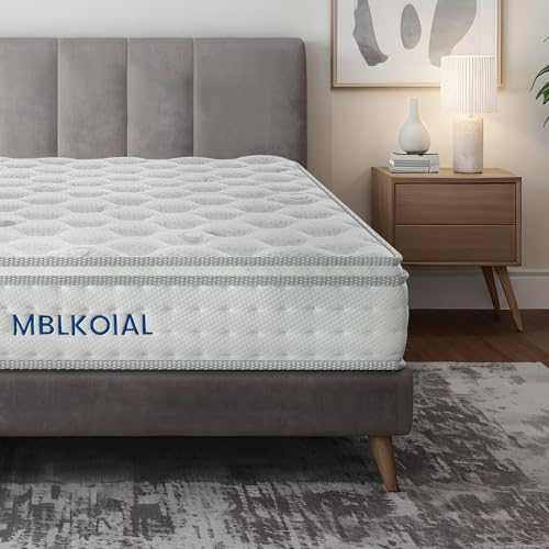 MBLKOIAL Matratze 90x200 cm 7-Zonen Höhe 25cm Federkernmatratze Orthopädische Taschenfederkernmatratz Härtegrad H3 Öko-Tex Zertifiziert Matratze für Erwachsene