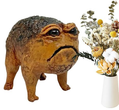 Générique Statue de Grenouille Bizarre, Figure de Crapaud Laid | Décor à la Maison Animaux Rain Frog,Resin Fun Novelty Unique Garden Yard Art Statues pour Les Jardins, Les patios et Les pelouses