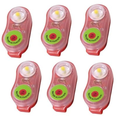Generico Luce Clip per Giacca di salvat Remingtape 6X Gilet di Salvataggio Luce A LED, Giubbotto Salvavita Flash, per Sopravvivenza in Acqua di Emergenza