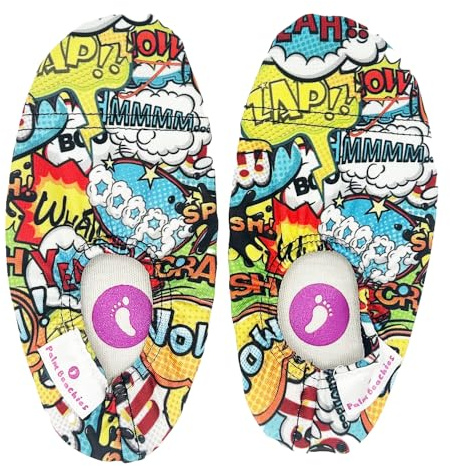 Palm Beachies Chaussure Aquatique Enfant et Adulte | Antidérapante Séchage Rapide | Chaussons Eau Fille et Garçon | Idéale Plage Piscine Mer et Bateau | Confort Pieds Nus