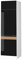 Vicco Kühlumbauschrank Fame-Line, Schwarz Eiche Hochglanz/Weiß, 60 cm