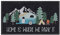 comfoyar Fußmatte Camper Türmatte, Home is Where We Park It Camping Schmutzfangmatte, rutschfest Waschbar Wohnwagen Fußmatte Aussen Innen & Außen 40 X 60 cm
