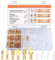 KOXXIAMOQ 600 Stück Flachsteckhülsen Set, Flachstecker Set Kabelschuhe Sortiment, Männlich Weiblich Kabelverbinder Flachsteckverbinder Terminal Isolierhülse Sleeve Kit, 2,8 mm 4,8 mm 6,3 mm