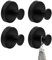 LightBeacon 4 Piezas Ganchos ventosa de Succión, Gganchos con Ventosa, Ssoporta 5 kg, Sin Agujeros, Ganchos Aadhesivos Eextrafuertes, Colgador Toalla baño para Baño, Dormitorio y Cocina