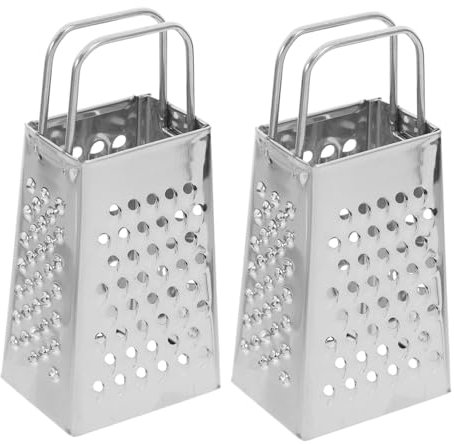 Alipis Mini in Acciaio 2 Pezzi Affettatrice Versatile per e Design Portatile e Leggero per Uso Professionale a 4 Lati