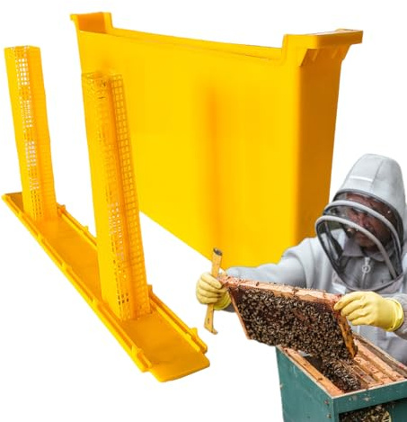 Alimentador de Marco de Abejas - Inserto de Colmena Profunda, dispensador de líquido 3.5L | Herramienta de alimentación de Apicultura, Canal de Agua de, alimentador de Inserto de la Caja de c