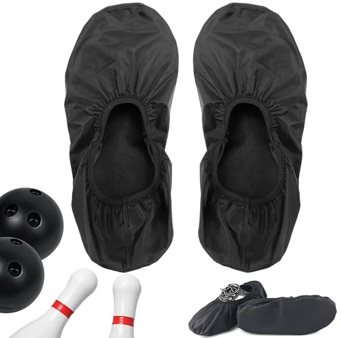 Hayaww Bowling skoskydd för gym skoskydd bowling skoöverdrag vattentäta och halkfria skyddande fodral för bowling skor halkfria återanvändbara skoskydd