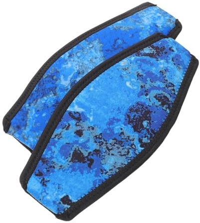 OSOLADY 2pcs Mask Straps Cover For Diving Swimming Snorkeling - Neoprene Goggle Strap Hair Wrap For Men Women Water Sports Safety Protection