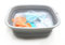 SAMMART 9.45L Collapsible Tub - Foldable Dish Tub - Portable Washing Basin - Space Saving Plastic Washtub (Grey)