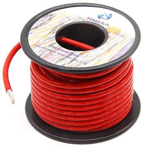 10 Gauge Electrical Wire Marine Grade Primary Wires Cable High Voltage 1000V Automotive high Temperature Wire Battery Cable 10 AWG Stranded of Tinned Copper Hook up Wire Hard Wires 25FT Red Roll