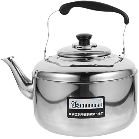 Bouilloire Sifflante En Acier Inoxydable 6L - Capacité Compatible Avec Cuisinières À Induction Et Design Pratique Et Ergonomique