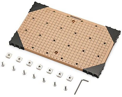 Genmitsu CNC MDF GRID Arbeitsplatte für 3018 CNC-Fräs-/Graviermaschine, Kompatibel mit 3018-PRO/ 3018-PROVer/ Mach3/ 3018-MX3/3018PROVer V2, 300 x 180 x 12mm, M6 Löcher (6mm)