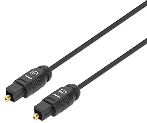 Manhattan 356060 OPTIC FIBER CABLE 1 M TOSLINK BLACK