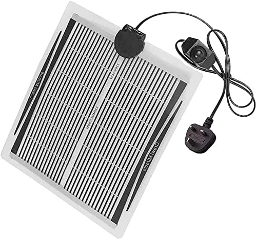 niCWhite Reptile Heat Mat 15W Heating Pad Under Tank Terrarium Heated Pads