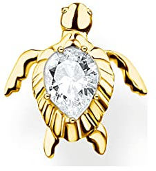 Thomas Sabo Einzel Ohrstecker Schildkröte vergoldetes Silber H2235-414-14