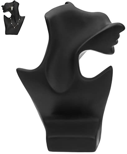 Cabilock Buste De Présentation Pour Colliers Avec Support Mannequin À Demi-visage Pour Salons Professionnels Et Boutiques