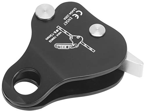 SPYMINNPOO Abseilgerät Zum Klettern, Seilhaltestopp-Abseilgerät, Selbstbremsendes Klemmgerät für Sport-, Trad- und Felsklettern