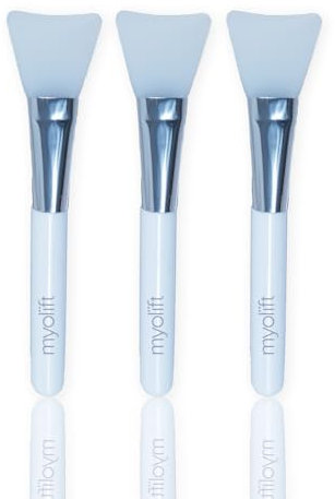 Myolift Silicon Brush - Facial Mask Applicator for Skincare, Reusable Anti-Aging Tool | Soft & Durable for Gels, DIY Masks, Easy-to-Clean [Pack of 3]