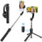 Estabilizador de teléfono inteligente para teléfono móvil, trípode para selfie, control remoto Bluetooth, compensación automática rápida, compatible con iPhone/Android para selfies, vídeos,