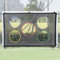 Softclub Rete per porta da calcio, 1,8 m x 1,2 m, con 5 zone di punteggio per pratica di tiro, porta non inclusa