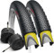 Fincci Fahrradreifen 700x38c, 40-622 - Paar Fahrradmantel 28 Zoll mit 1 mm Pannenschutz & 2X Fahrradschlauch 40-622 Presta Ventil - Gravel Falt Reifen 60 TPI für E-Bike, Hybrid, Rennrad & Tourenrad